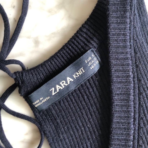 NWOT Zara Ribbed Dress With Thin Straps - Picture 6 of 8